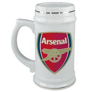 Керамическая кружка для пива с логотипом Арсенал