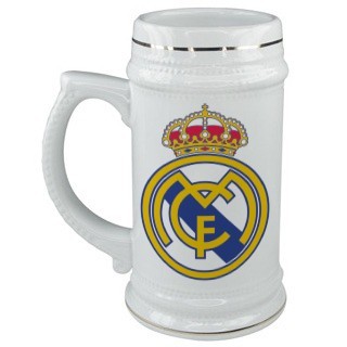 Керамическая кружка для пива с логотипом Реал Мадрид