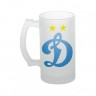 Стеклянная кружка для пива с логотипом Динамо Москва